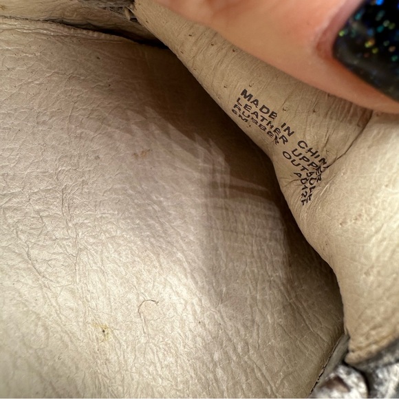 Michael Kors Hamilton Snake Embossed Size 6 Loafer Leather Gray Women - Picture 7 of 8